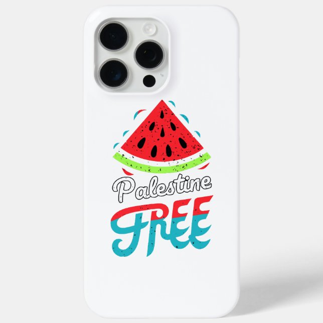Peaceful Slices Watermelon Free Palestine - Suppor Case-Mate iPhone Case (Back)