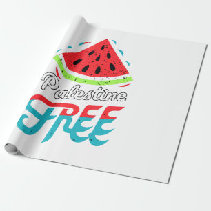 Peaceful Slices Watermelon Free Palestine - Suppor Wrapping Paper