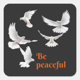 Peaceful  square sticker