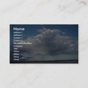 Peaceful Statocumulus (falling rain) Business Card