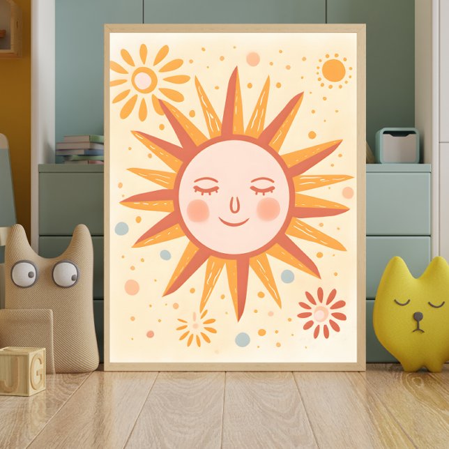 Peaceful Sun Nursery Wall Art Poster (Creator Uploaded)
