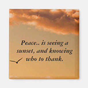Peaceful Sunset Magnet