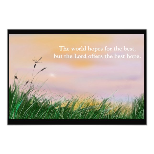 Peaceful Sunset Photo Print (Front)