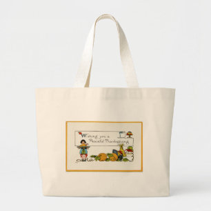 Peaceful Thanksgiving Jumbo Tote Bag