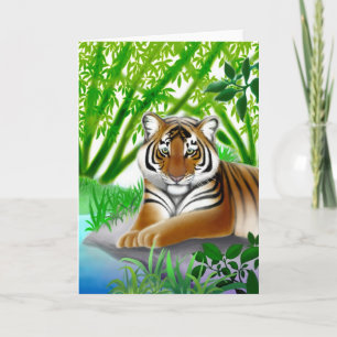 Peaceful Tiger Greeting Card