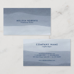 Peaceful Tranquil Grey Abstract Background Business Card