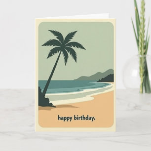 Peaceful Tropical Plant Card