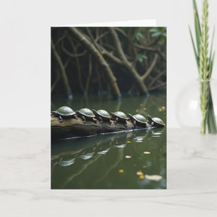 Peaceful Turtle Log Card