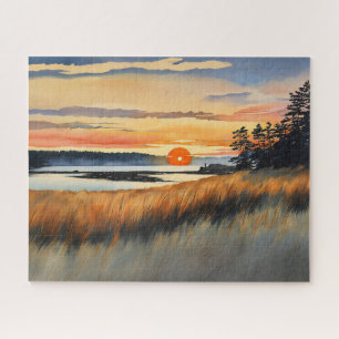 Peaceful Twilight Across the Horizon Jigsaw Puzzle