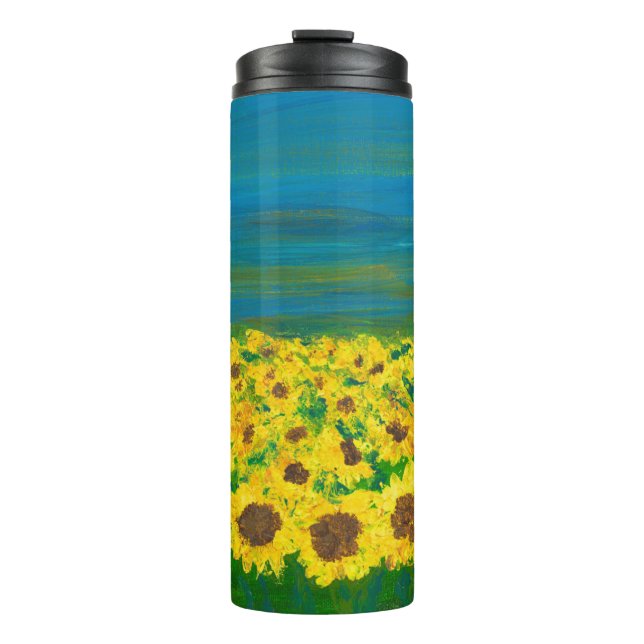 Peaceful Ukraine Art Thermal Tumbler (Front)