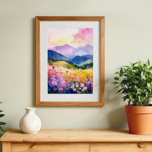 Peaceful Valley Blooming Hills Wall Art