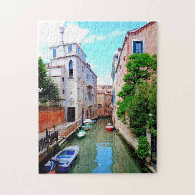 Peaceful Venice Canal, Italian scene, Italy Jigsaw Puzzle (Vertical)