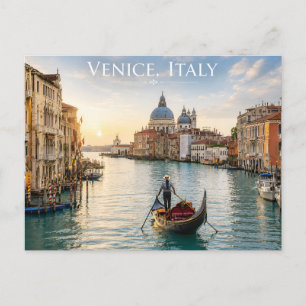 Peaceful Venice Italy Sunrise Travel Postcard