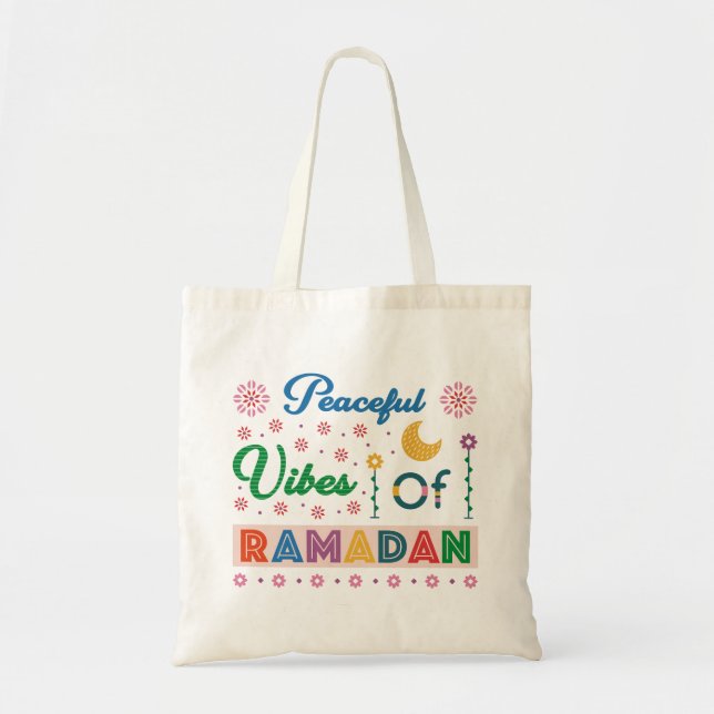 Peaceful Vibes Of Ramadan Tote Bag (Front)