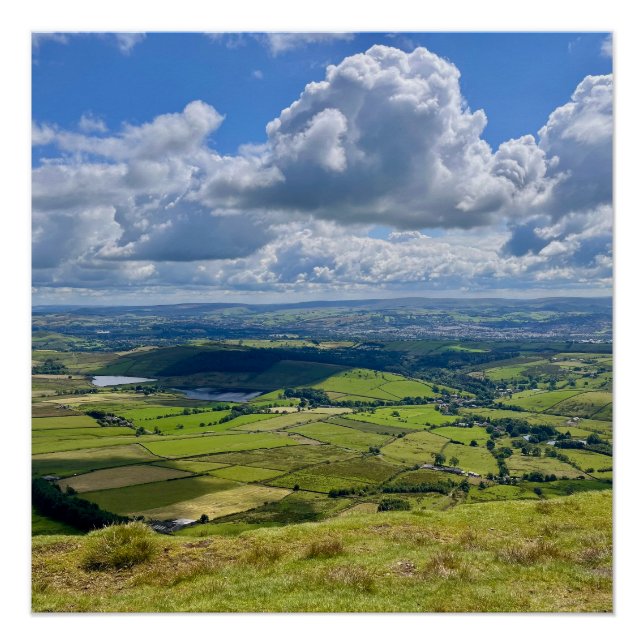 Peaceful view from Pendle Hill… Poster (Front)