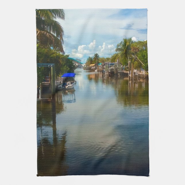 Peaceful View Tea Towel (Vertical)