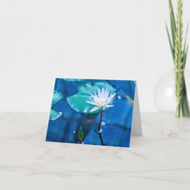 Peaceful Water Lily Notecard (Front)