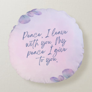 Peaceful Watercolor Floral Pillow Design
