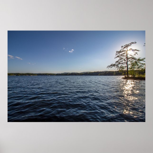 Peaceful waters on Glen Lake Poster (Front)