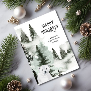 Peaceful Winter Forest Business Holiday