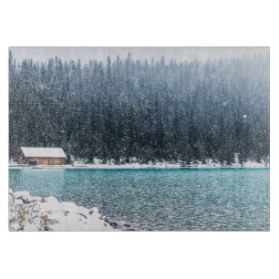 Peaceful Winter (Lake Louise) Pillow Case Cutting Board