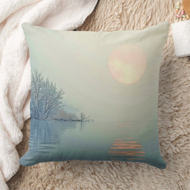 Peaceful Winter Morning Art Cushion (Blanket)