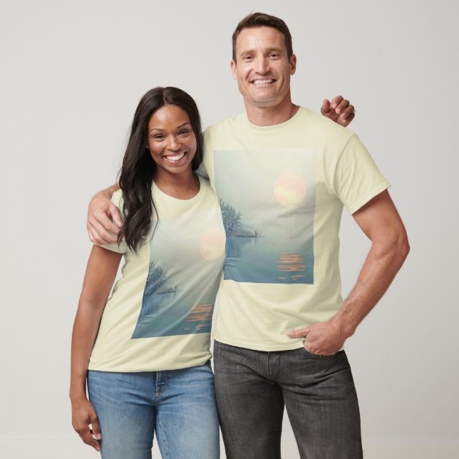 Peaceful Winter Morning Art T-Shirt (Unisex)