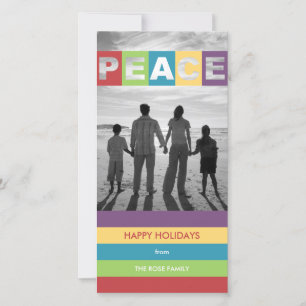 Peaceful Wishes Christmas/ Holiday Photo Cards