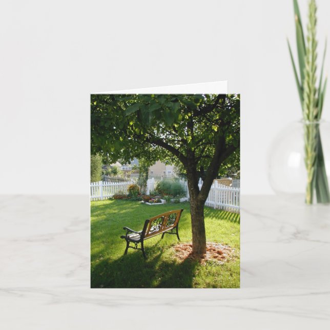 Peaceful Yard Relaxation Card (Front)