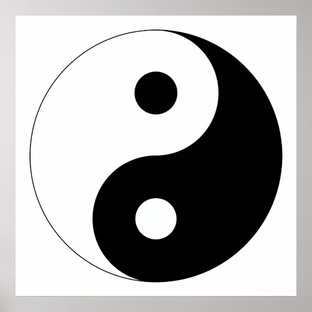 Peaceful Yin Yang Poster (Front)
