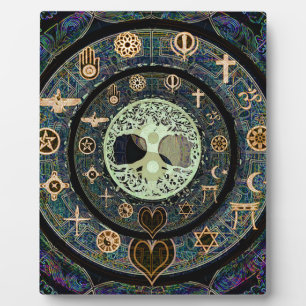 Peaceful Yin Yang Tree of Life Symbol Plaque