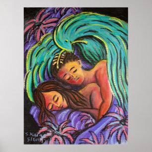Peacefully Dreaming Couple Poster