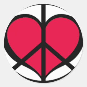 PeaceLove Classic Round Sticker