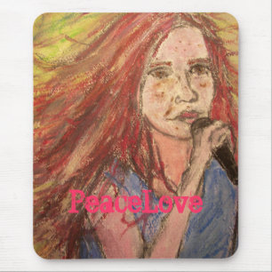 PeaceLove Rocker Girl Mouse Mat