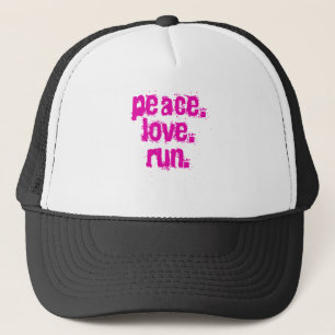 peaceloverun trucker hat