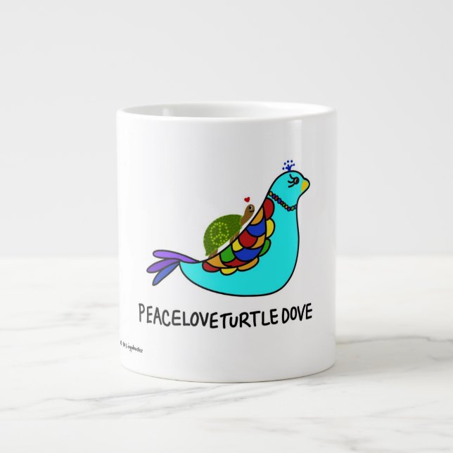 PeaceLoveTurtleDove Mug (Front)