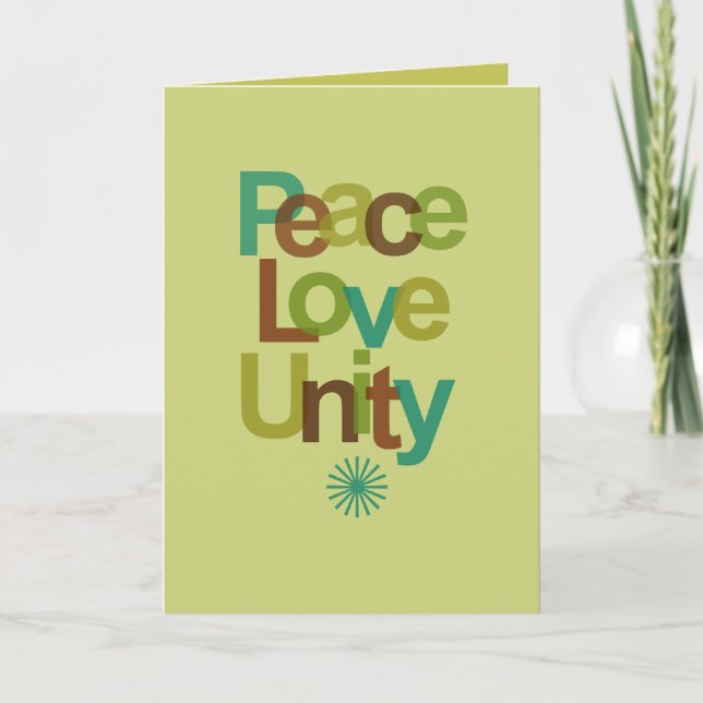 PeaceLoveUnity Holiday Card (Front)