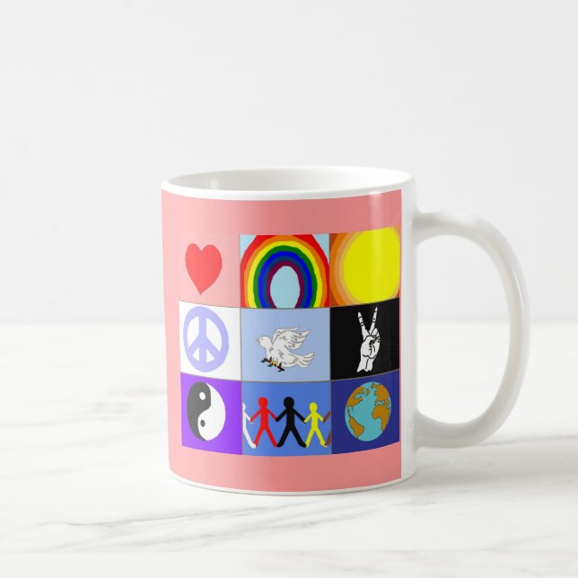 peaceloveunity Mug - pink (Right)