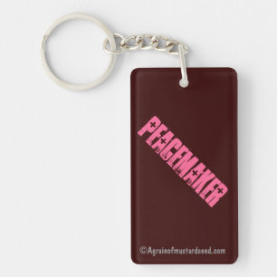 PEACEMAKER Bible Quote Key Ring