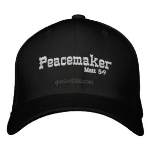 peacemaker gotGod316.com Matthew 5:9 Embroidered Hat