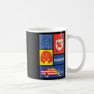 Peacemaker Sign, Shield, Helmet And Car Coffee Mug