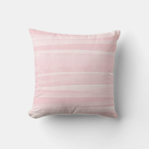 Peach abstract Watercolor Pillow