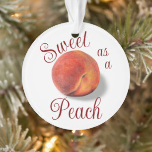 Peach Acrylic Ornament