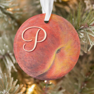 Peach Acrylic Ornament