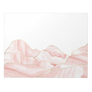 peach agate stone  notepad