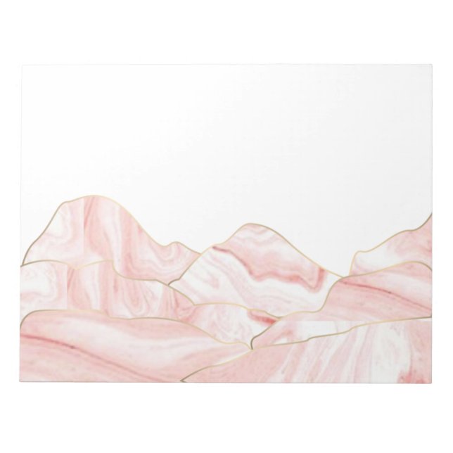 peach agate stone  notepad (Front)