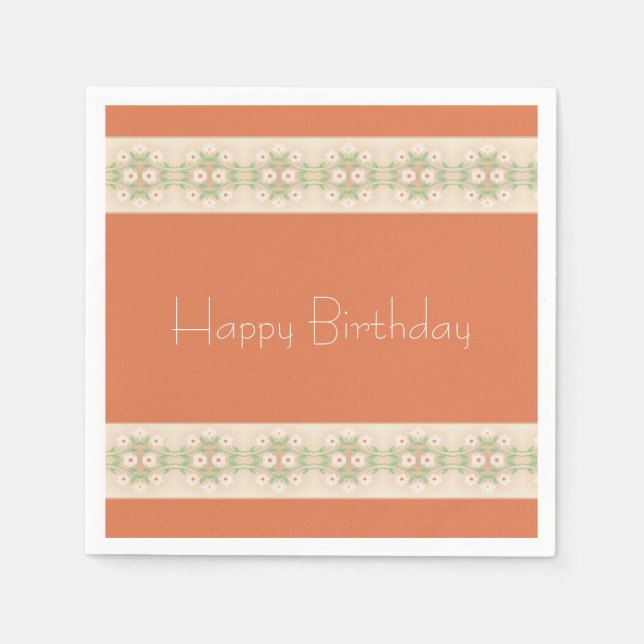 Peach And Beige  Napkin (Front)