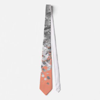 Peach and faux glitter personalised tie