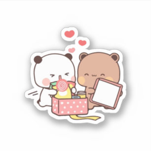 Peach And Goma Mochi Bear Couple