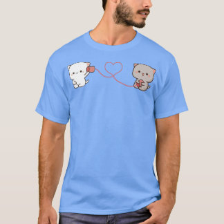 peach and goma mochi cat 1 T-Shirt